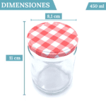 6 tarros de 450 ml