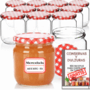 12 tarros de cristal de 250 ml