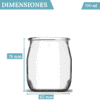 Tarros de yogur y postre de 150 ml