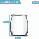 Tarros de yogur y postre de 150 ml