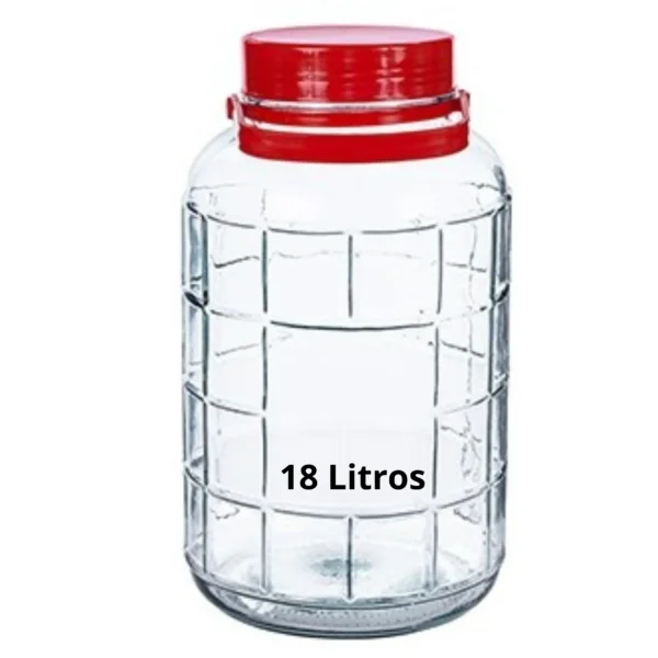 Bote de cristal de 18 litros