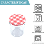 12 Tarros de Cristal de 250 ml