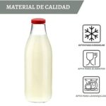 6 Botellas de Cristal de 1000 ml
