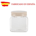 6 Botes Cuadrados de 800 ml de Plástico resistente