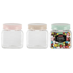 3 Botes Cuadrados de 800 ml