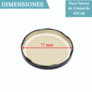 12 Tapas metalicas diametro 77 de rosca + 12 Etiquetas para Botes herméticos de Cristal de 350 ml, 450 ml y 500 ml. Tapas de Repuesto para tarros de Vidrio (Tapas Rojas)