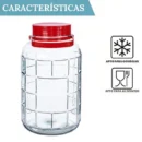 Bote de Cristal de 18 litros con Tapa Doble