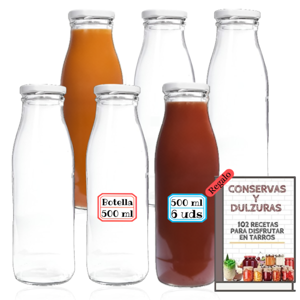 Botellas de Cristal de 500 ml