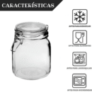 Tarros de cristal herméticos de 2 litros