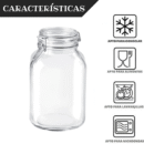 Tarros de cristal herméticos de 3 litros