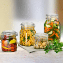 4 Tarros de Cristal Herméticos 1500 ml – Tarros herméticos de Almacenamiento para Alimentos, Conservación Fresca y Organizada - Incluye Etiquetas + Ebook de 102 Recetas (1,5 litros)