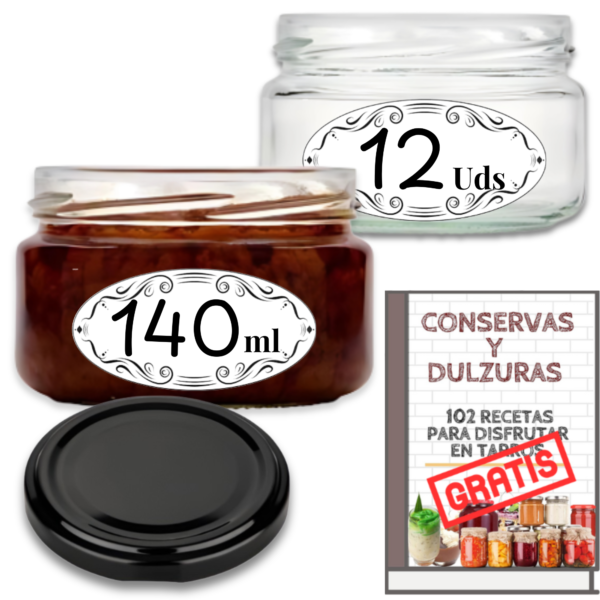 Tarros de cristal de 140 ml