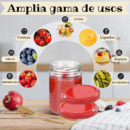 12 Tarros de Cristal de 350 ml con Tapas Rojas