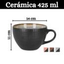 Juego de 6 Tazones de Cerámica de 425 ML - Diseño Moderno y Texturizado