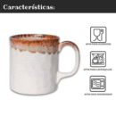 Set De Tazas De Porcelana 320 Ml - Diseño Elegante
