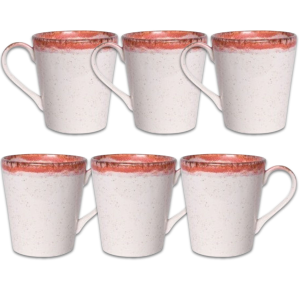 Tazas de porcelana de320 ml rosa