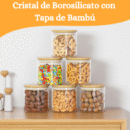 3 Botes de Vidrio de Borosilicato (310 ml)