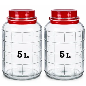 botes de 5 litros de cristal